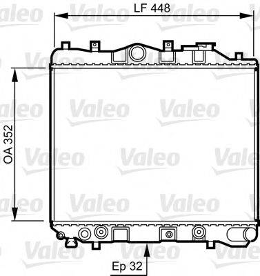 VALEO 730435 Радіатор, охолодження двигуна