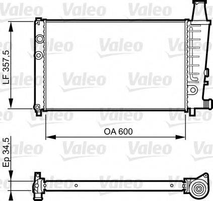 VALEO 730494 Радіатор, охолодження двигуна