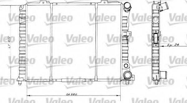 VALEO 730514 Радіатор, охолодження двигуна