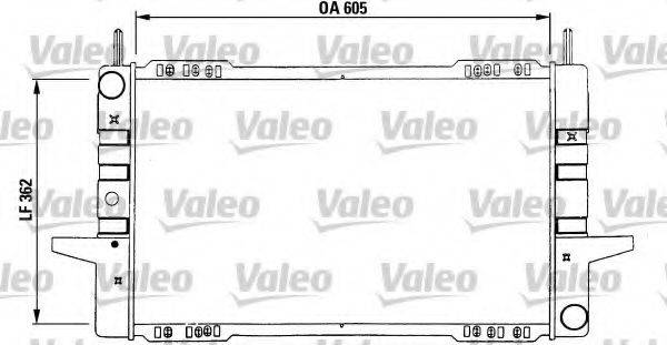 VALEO 730532 Радіатор, охолодження двигуна