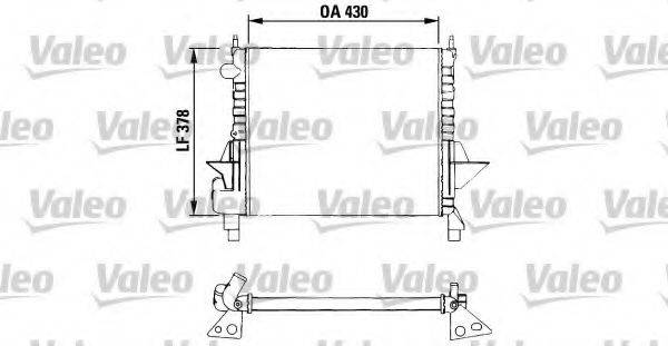 VALEO 730633 Радіатор, охолодження двигуна