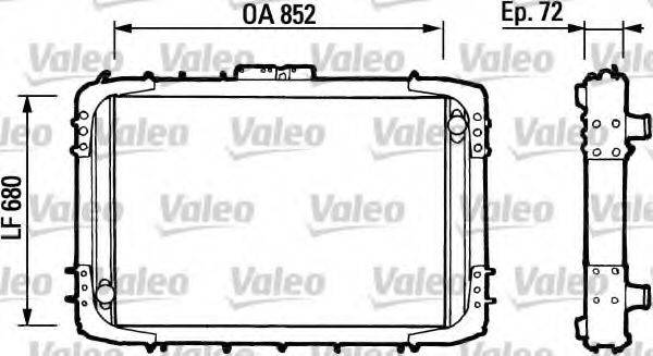 VALEO 34642 Радіатор, охолодження двигуна