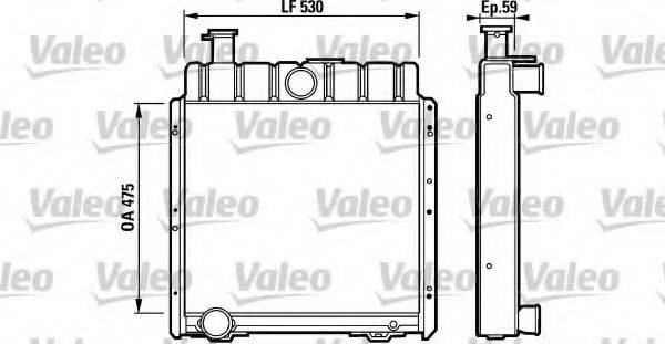 VALEO 33844 Радіатор, охолодження двигуна