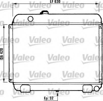 VALEO 730881 Радіатор, охолодження двигуна