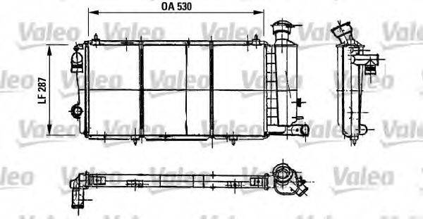 VALEO 730897 Радіатор, охолодження двигуна