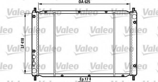 VALEO 730970 Радіатор, охолодження двигуна