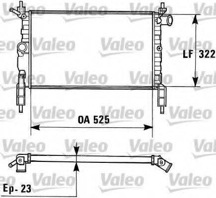 VALEO 730975 Радіатор, охолодження двигуна