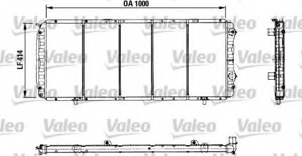 VALEO 730999 Радіатор, охолодження двигуна