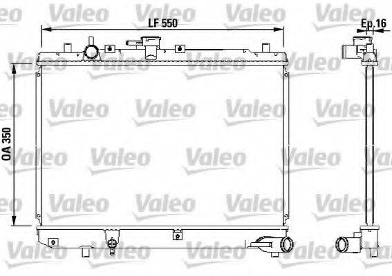 VALEO 731036 Радіатор, охолодження двигуна