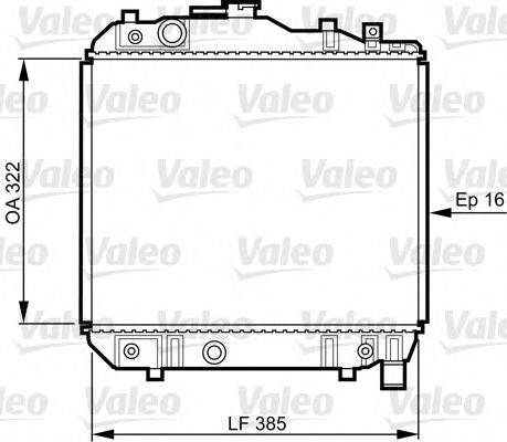 VALEO 731042 Радіатор, охолодження двигуна