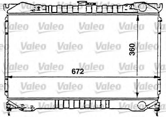 VALEO 731077 Радіатор, охолодження двигуна