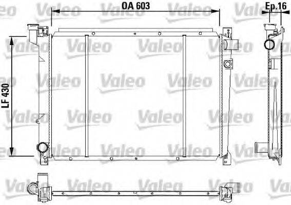 VALEO 731087 Радіатор, охолодження двигуна