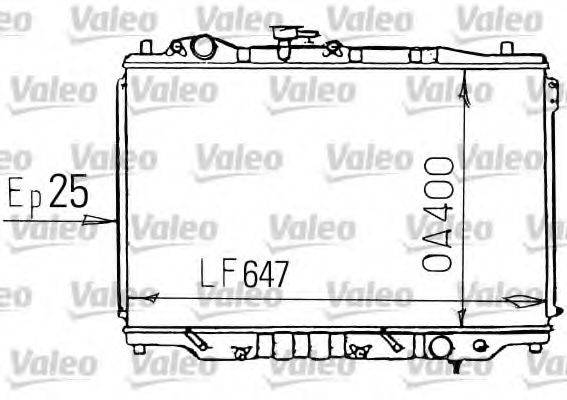 VALEO 731139 Радіатор, охолодження двигуна