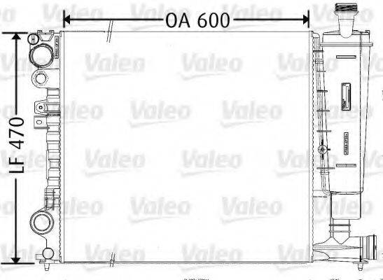 VALEO 731165 Радіатор, охолодження двигуна