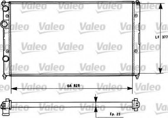 VALEO 731268 Радіатор, охолодження двигуна