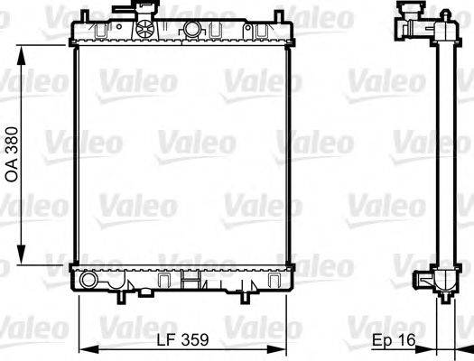 VALEO 731287 Радіатор, охолодження двигуна