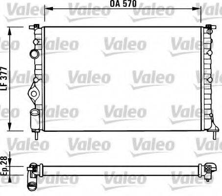 VALEO 731379 Радіатор, охолодження двигуна