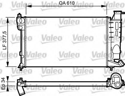 VALEO 731390 Радіатор, охолодження двигуна