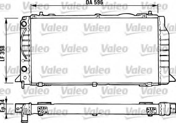 VALEO 731422 Радіатор, охолодження двигуна