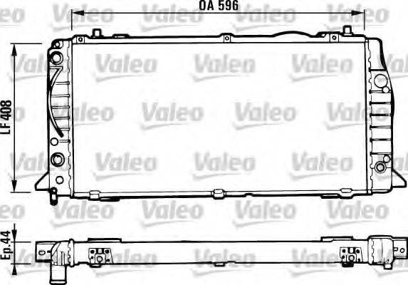 VALEO 731428 Радіатор, охолодження двигуна