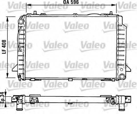 VALEO 731429 Радіатор, охолодження двигуна