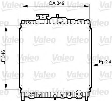 VALEO 731458 Радіатор, охолодження двигуна