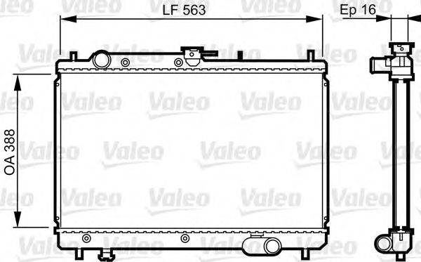 VALEO 731461 Радіатор, охолодження двигуна