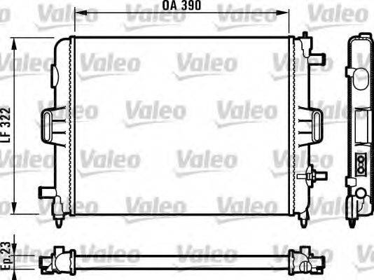 VALEO 731495 Радіатор, охолодження двигуна