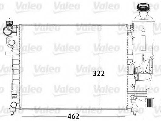 VALEO 731498 Радіатор, охолодження двигуна