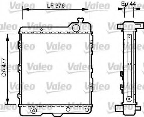 VALEO 731505 Радіатор, охолодження двигуна