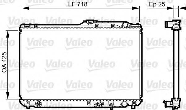 VALEO 731684 Радіатор, охолодження двигуна