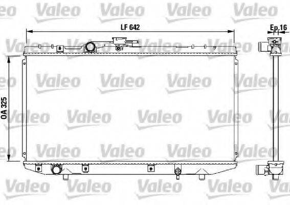 VALEO 731714 Радіатор, охолодження двигуна