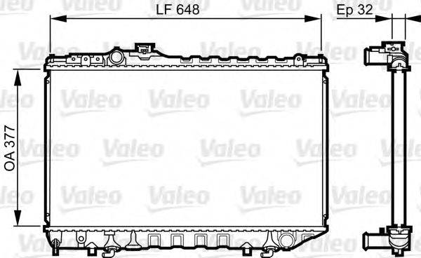 VALEO 731716 Радіатор, охолодження двигуна