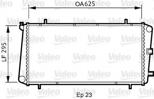 VALEO 731811 Радіатор, охолодження двигуна