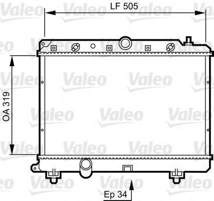 VALEO 731817 Радіатор, охолодження двигуна