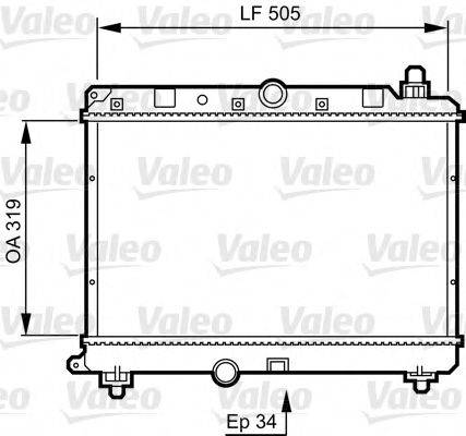 VALEO 731820 Радіатор, охолодження двигуна