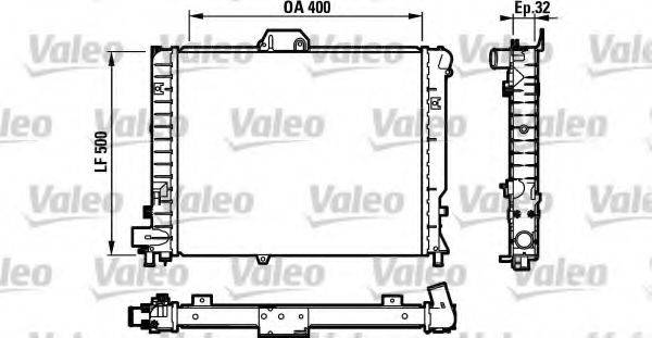 VALEO 732110 Радіатор, охолодження двигуна