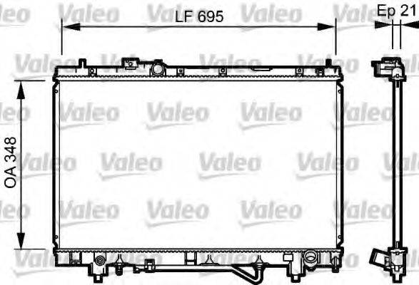 VALEO 732420 Радіатор, охолодження двигуна