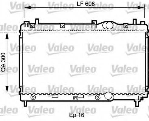 VALEO 732426 Радіатор, охолодження двигуна