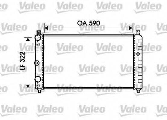 VALEO 732479 Радіатор, охолодження двигуна