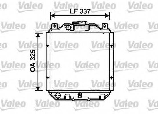 VALEO 732489 Радіатор, охолодження двигуна