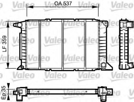 VALEO 732497 Радіатор, охолодження двигуна