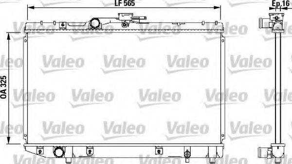 VALEO 732543 Радіатор, охолодження двигуна