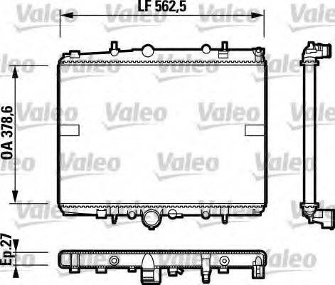 VALEO 732599 Радіатор, охолодження двигуна