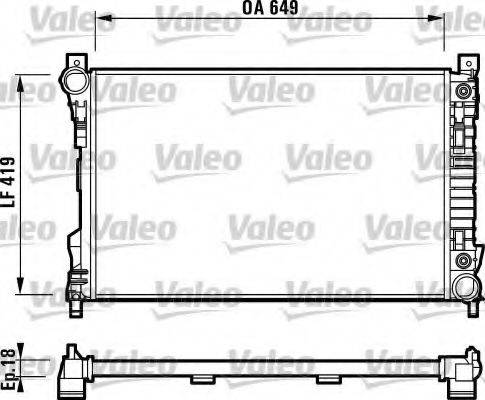 VALEO 732740 Радіатор, охолодження двигуна