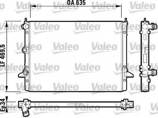 VALEO 732786 Радіатор, охолодження двигуна