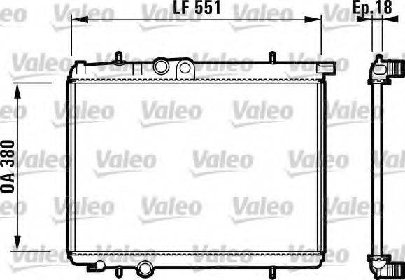 VALEO 732886 Радіатор, охолодження двигуна