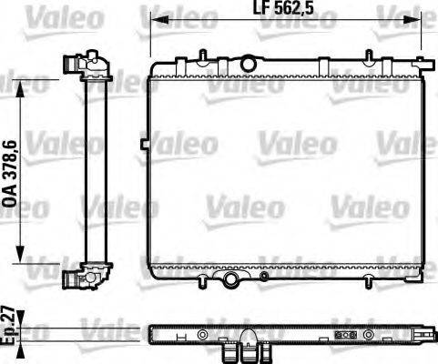 VALEO 732893 Радіатор, охолодження двигуна