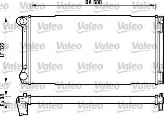 VALEO 732913 Радіатор, охолодження двигуна