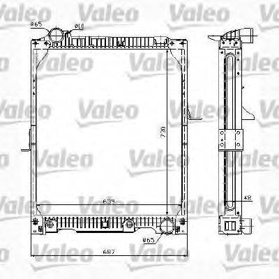 VALEO 732990 Радіатор, охолодження двигуна